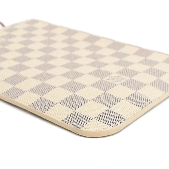 Authentic Louis Vuitton NEW Neverfull MM damier azur pink ballerina wristlet - Picture 10 of 11